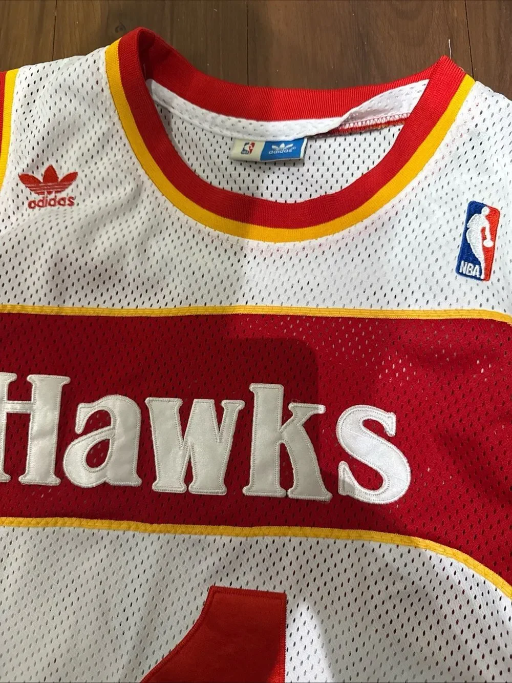 Atlanta Hawks Spud Webb Mens Mitchell And Ness XL Jersey Stitched Logo Red